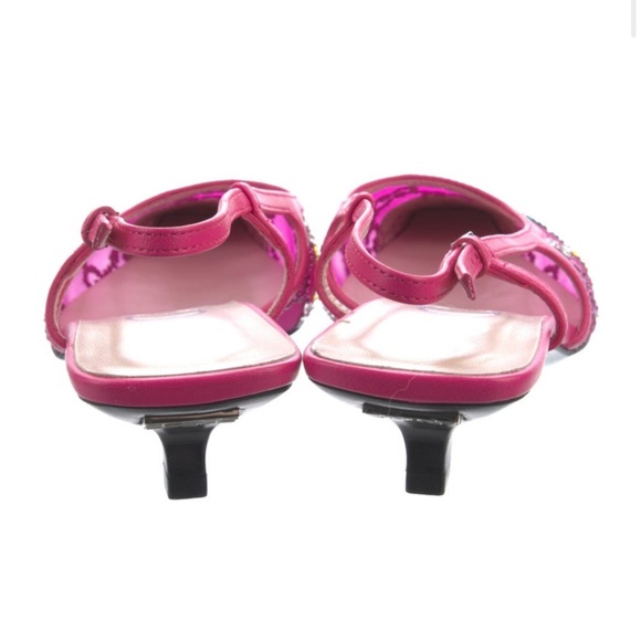 Worn ONCE! Gucci bedazzled slingbacks - Picture 4 of 4